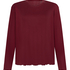 Pyjama Top Loose Pointelle, Rouge