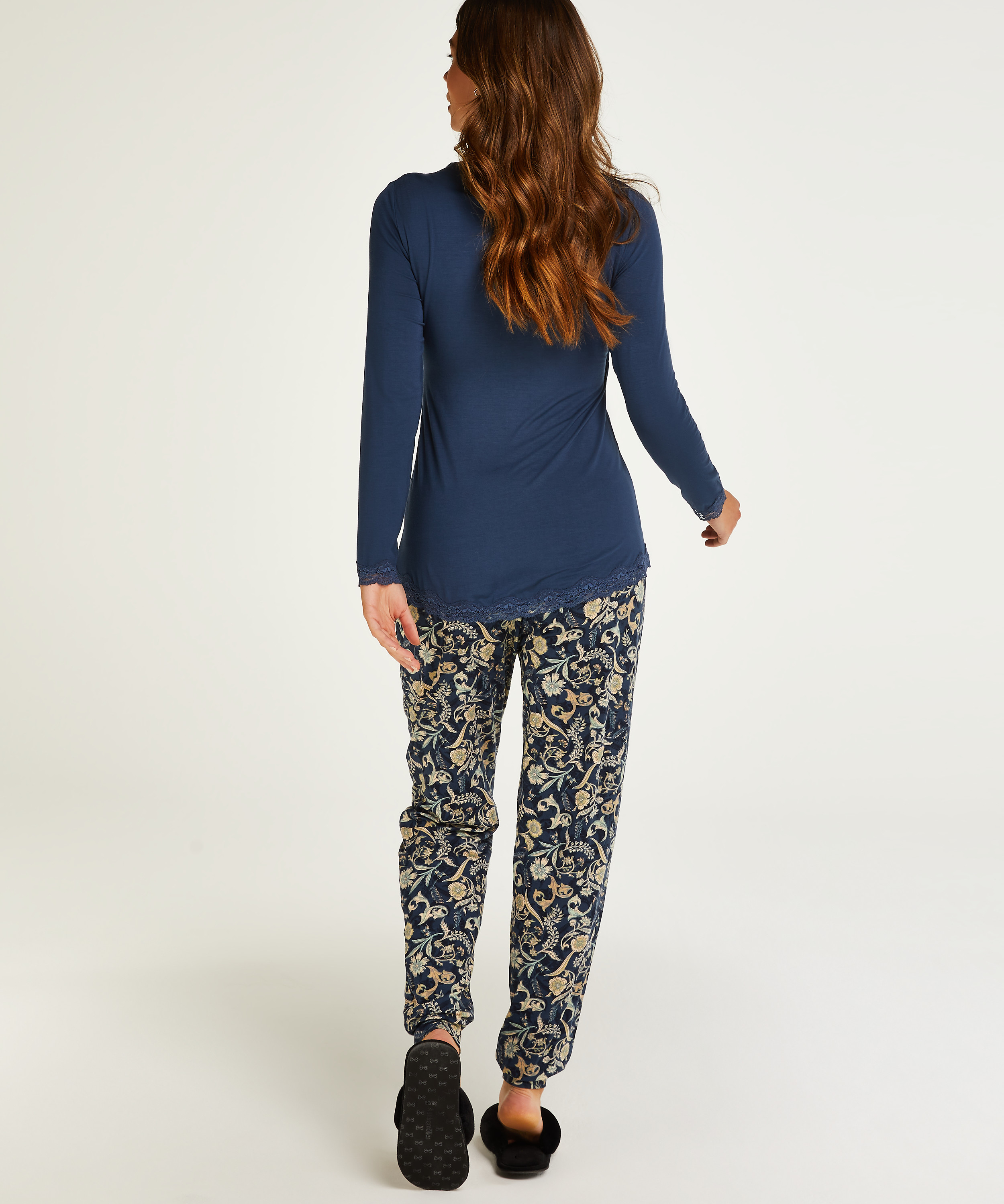 Ensemble pyjama d'allaitement, Bleu, main