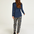 Ensemble pyjama d'allaitement, Bleu