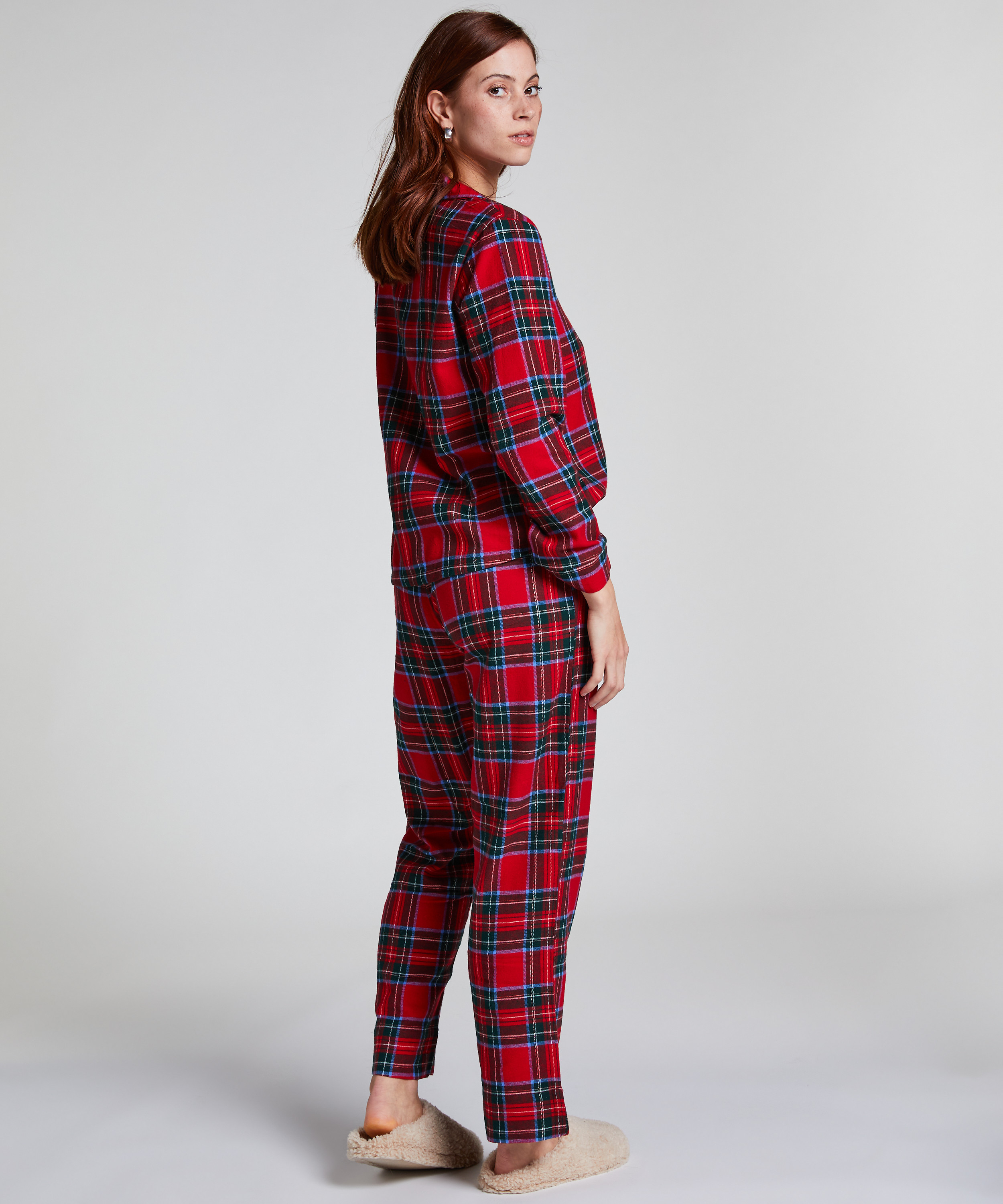 Pyjamaset Flannel, Rood, main