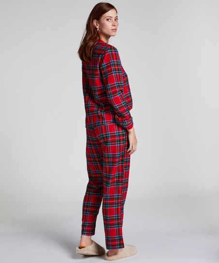 Pyjamaset Flannel, Rood