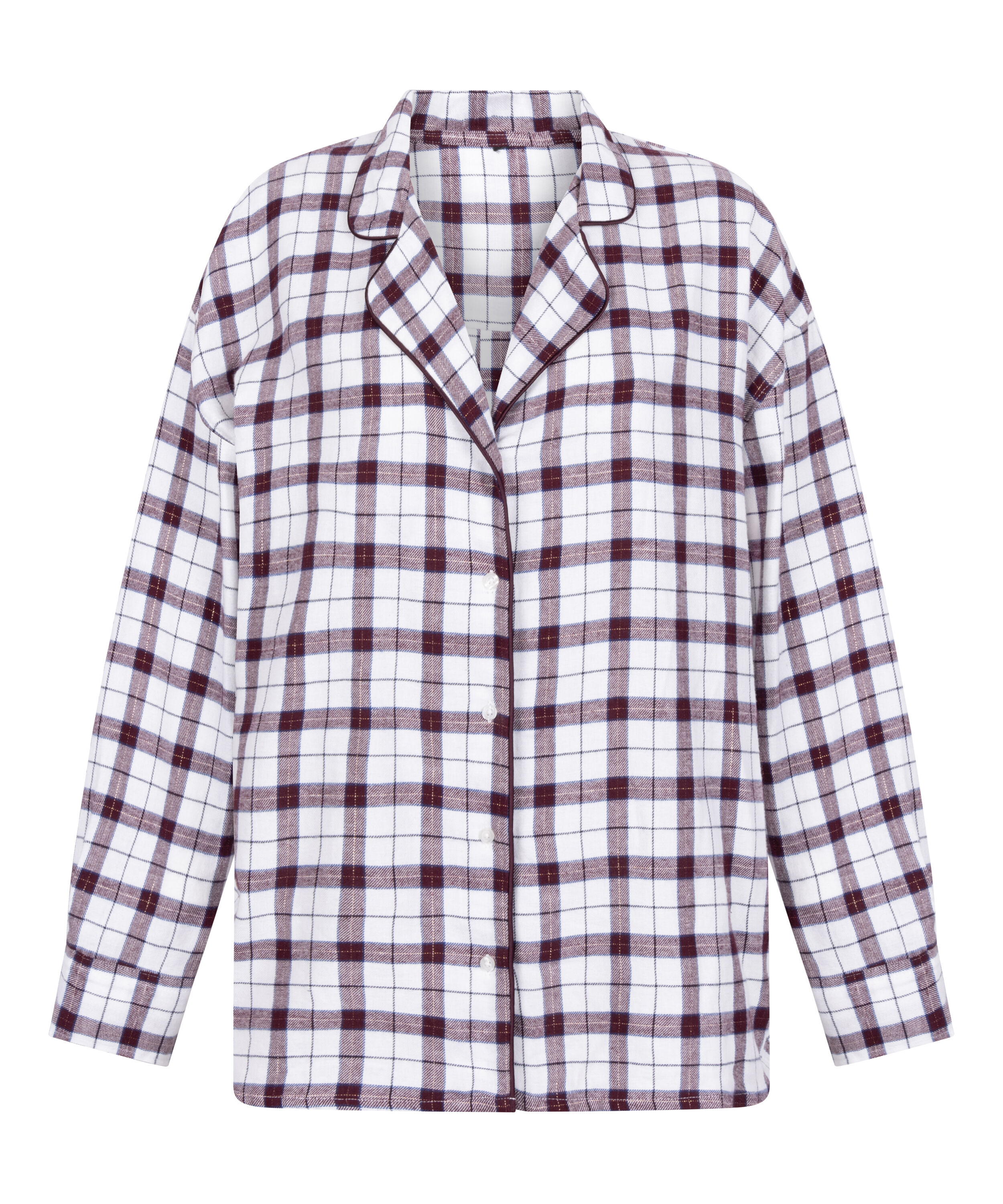 Haut de Pyjama Flanel, Blanc