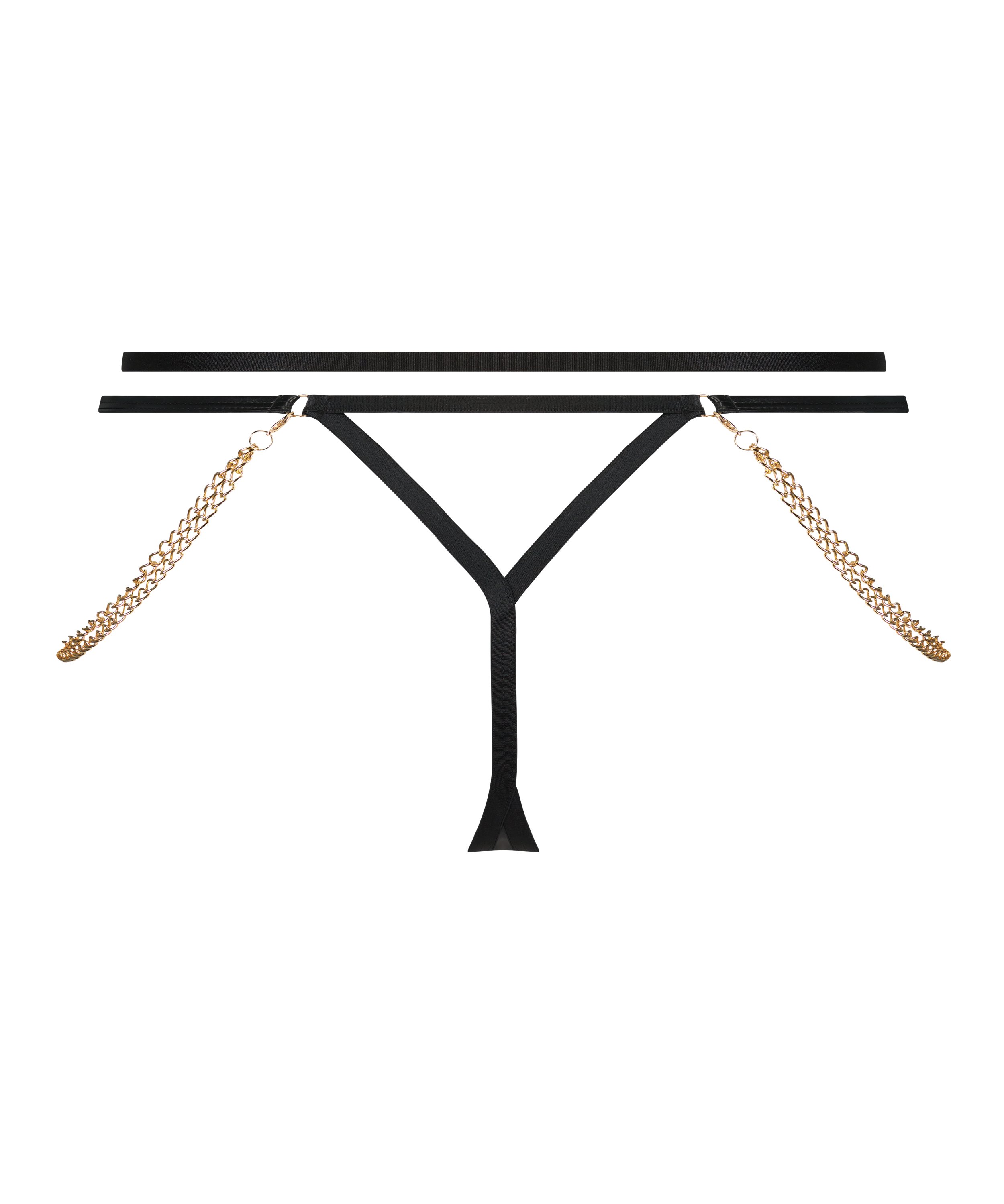 String taille haute Hecate, Noir, main