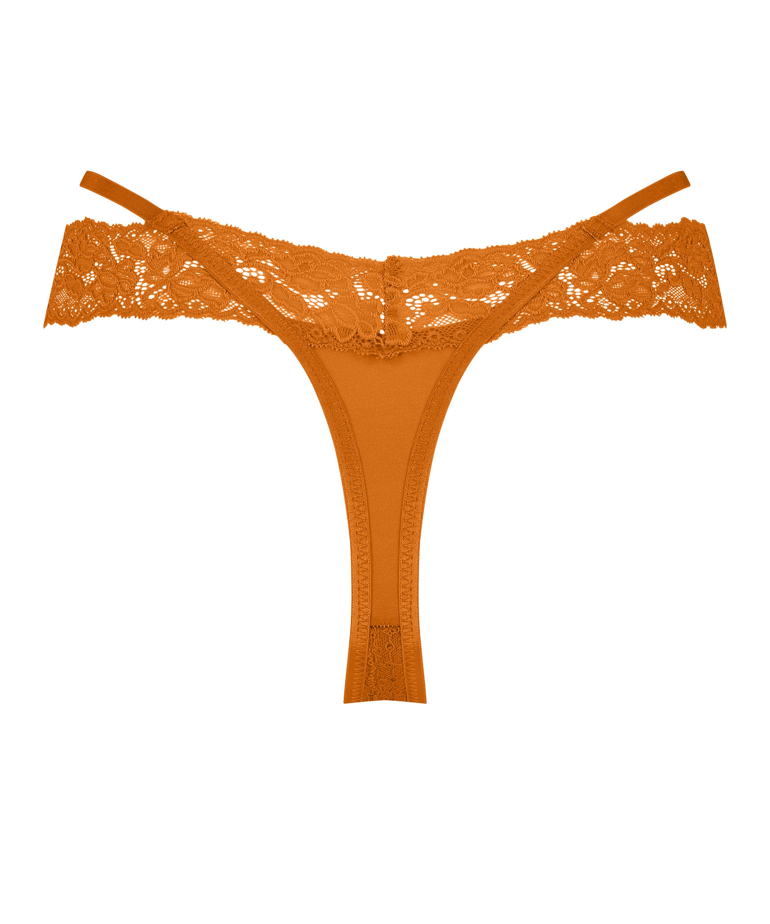 Extra lage v-string Elliena, Oranje, main