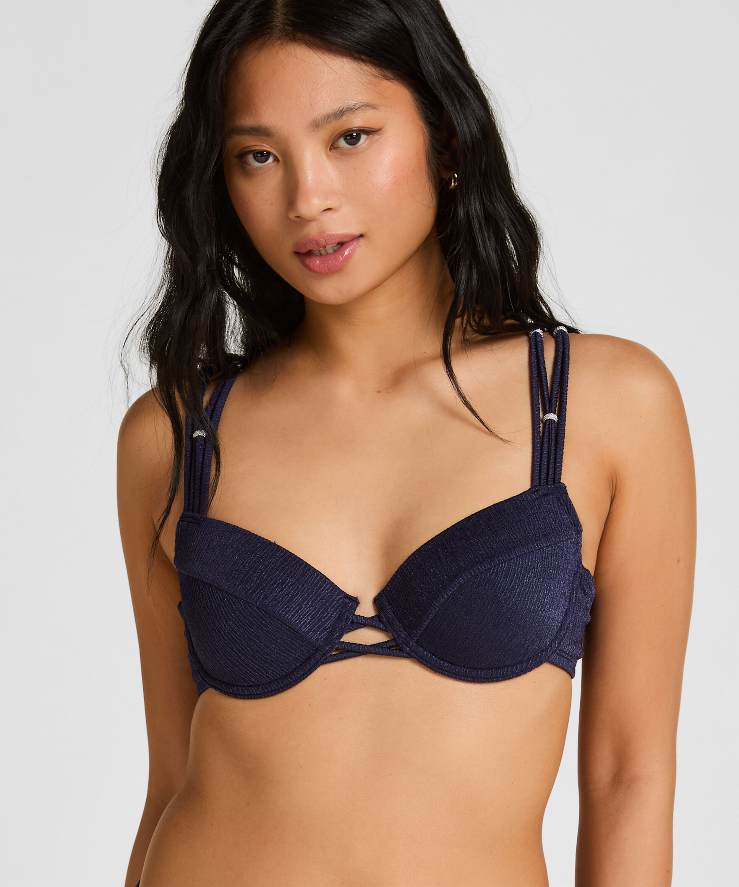 Voorgevormde Beugel Bikinitop Sorrento, Blauw
