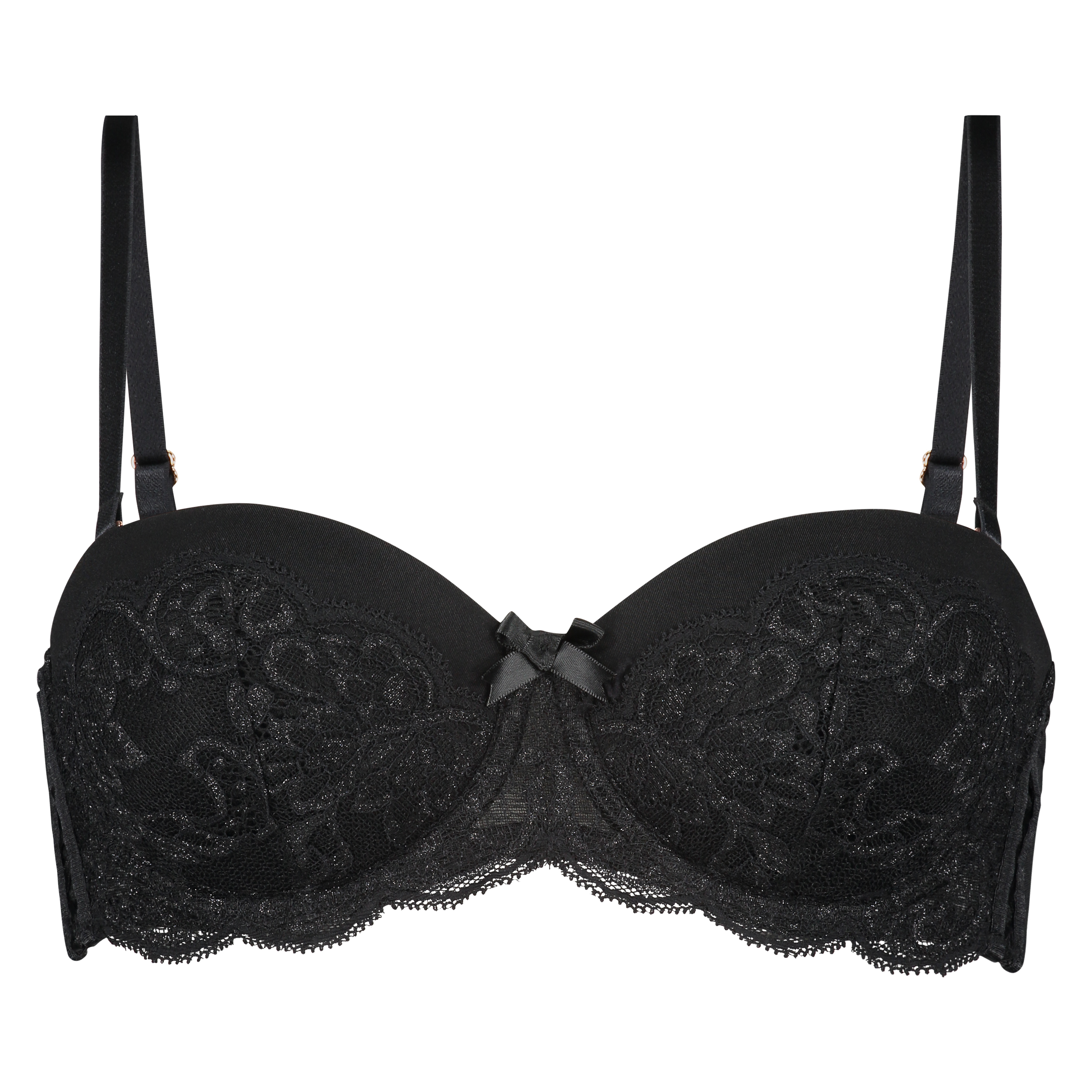 Voorgevormde strapless beugel bh Mara, Zwart, main