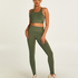 HKMX High Waisted naadloze Sportlegging, Groen