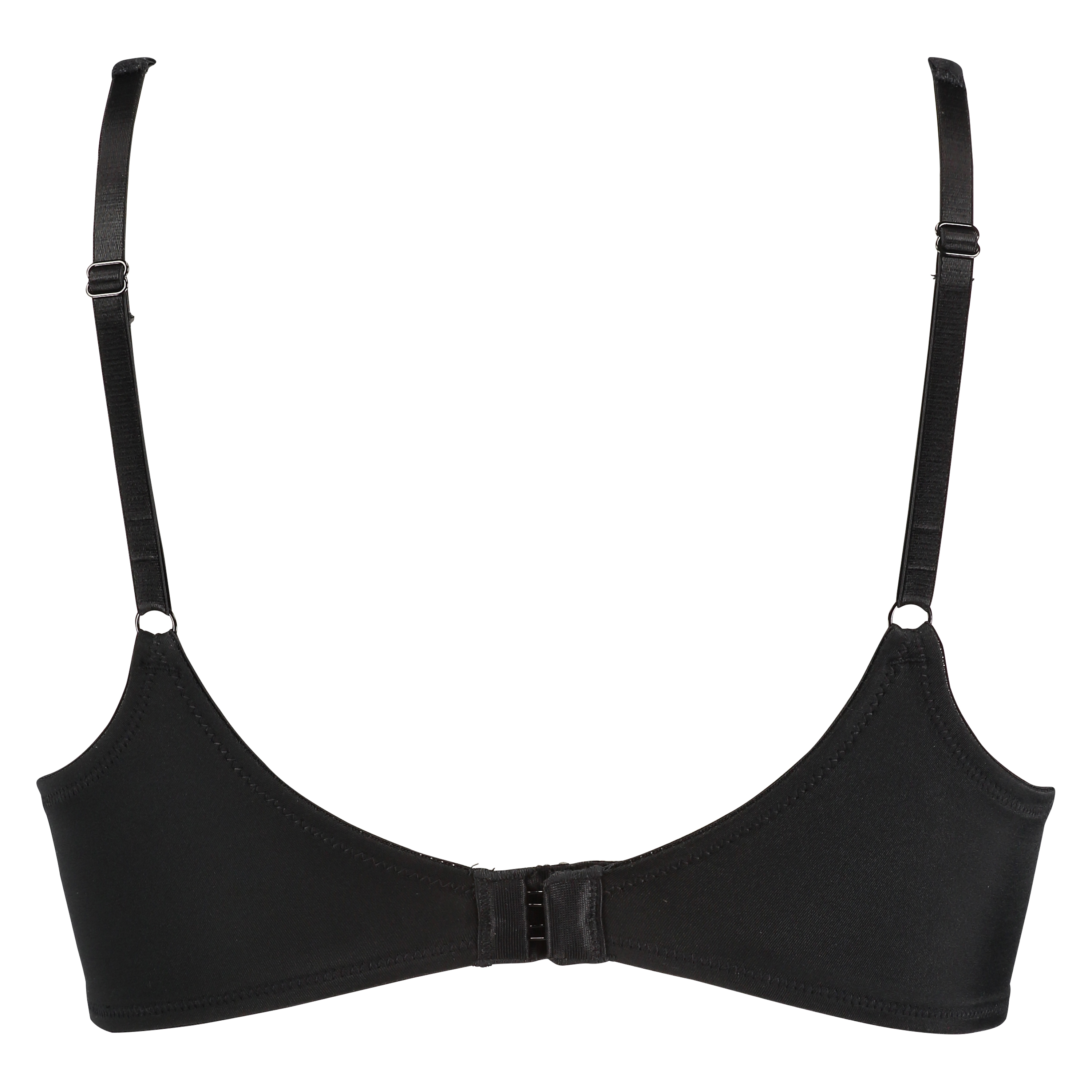 Voorgevormde beugel bh Satin lace, Zwart, main