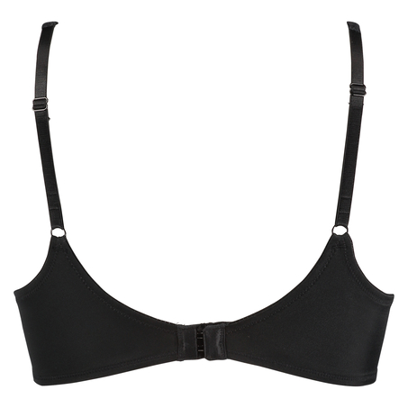 Voorgevormde beugel bh Satin lace, Zwart