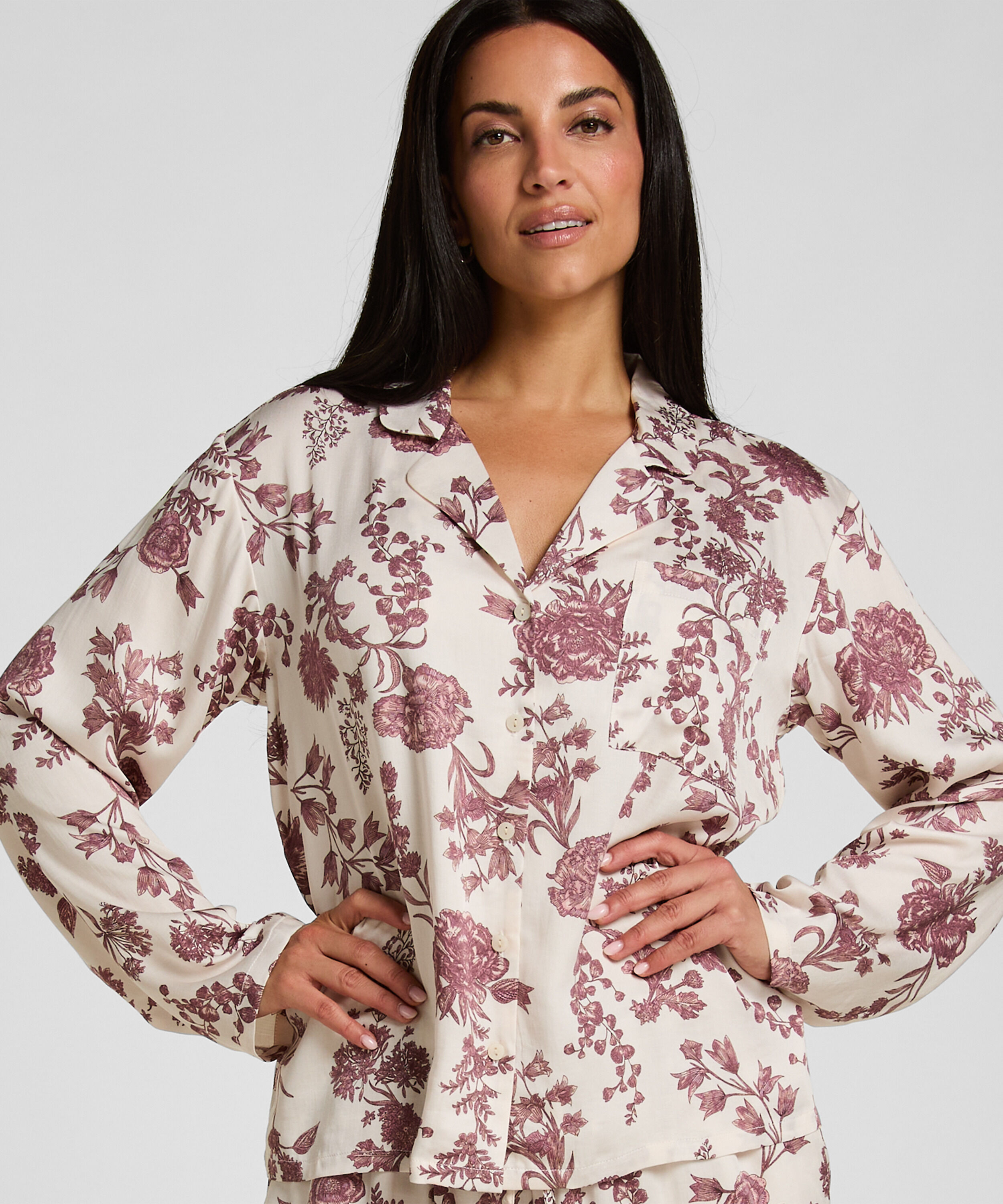 Veste de Pyjama Woven Print