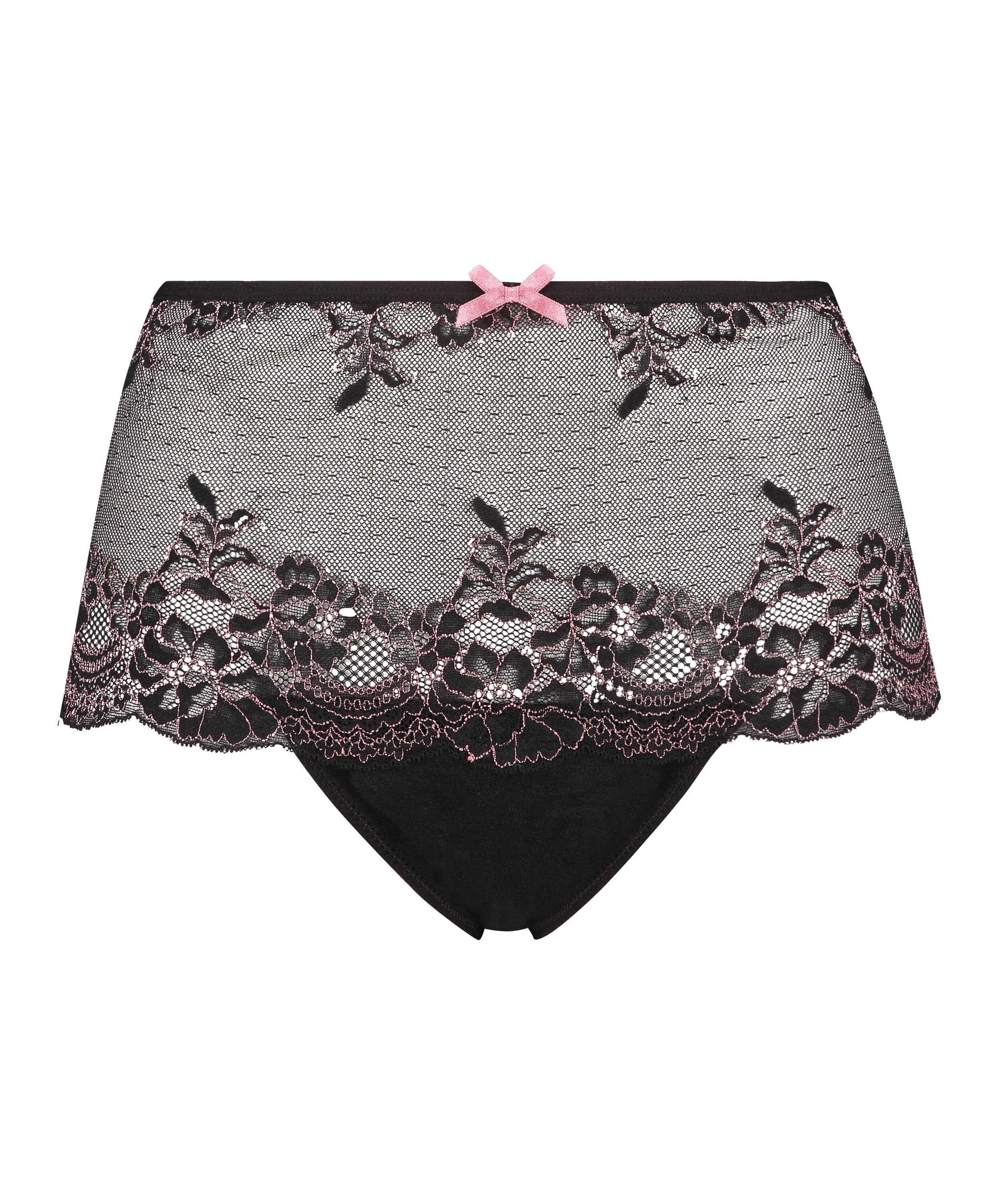 Boxerstring Doriane Curvy, Zwart