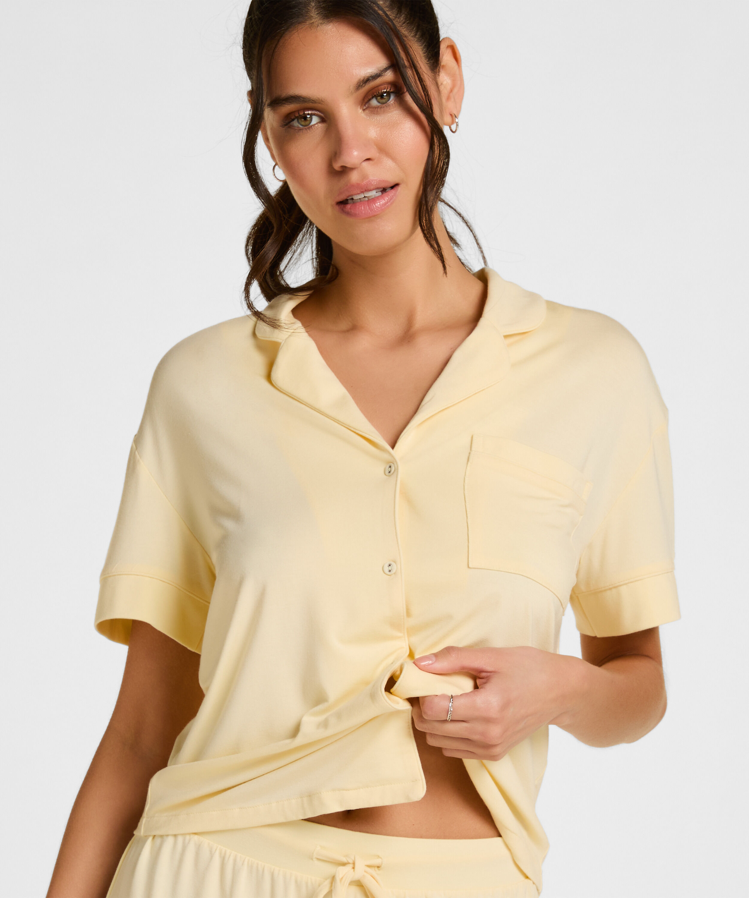 Jacket Jersey Essential, Geel