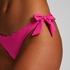 Bas de bikini Lurex Scallop, Rose