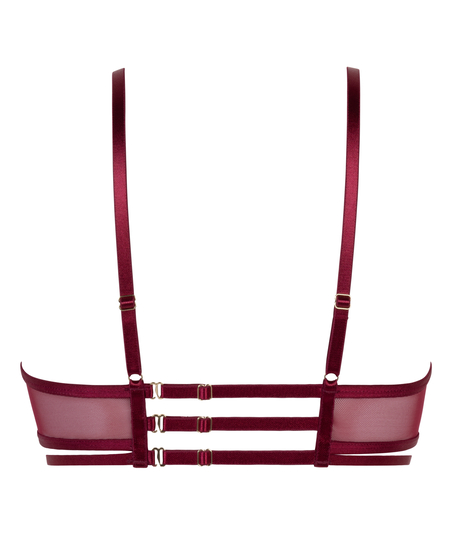 Niet-voorgevormde longline beugel bh Scarlett, Rood