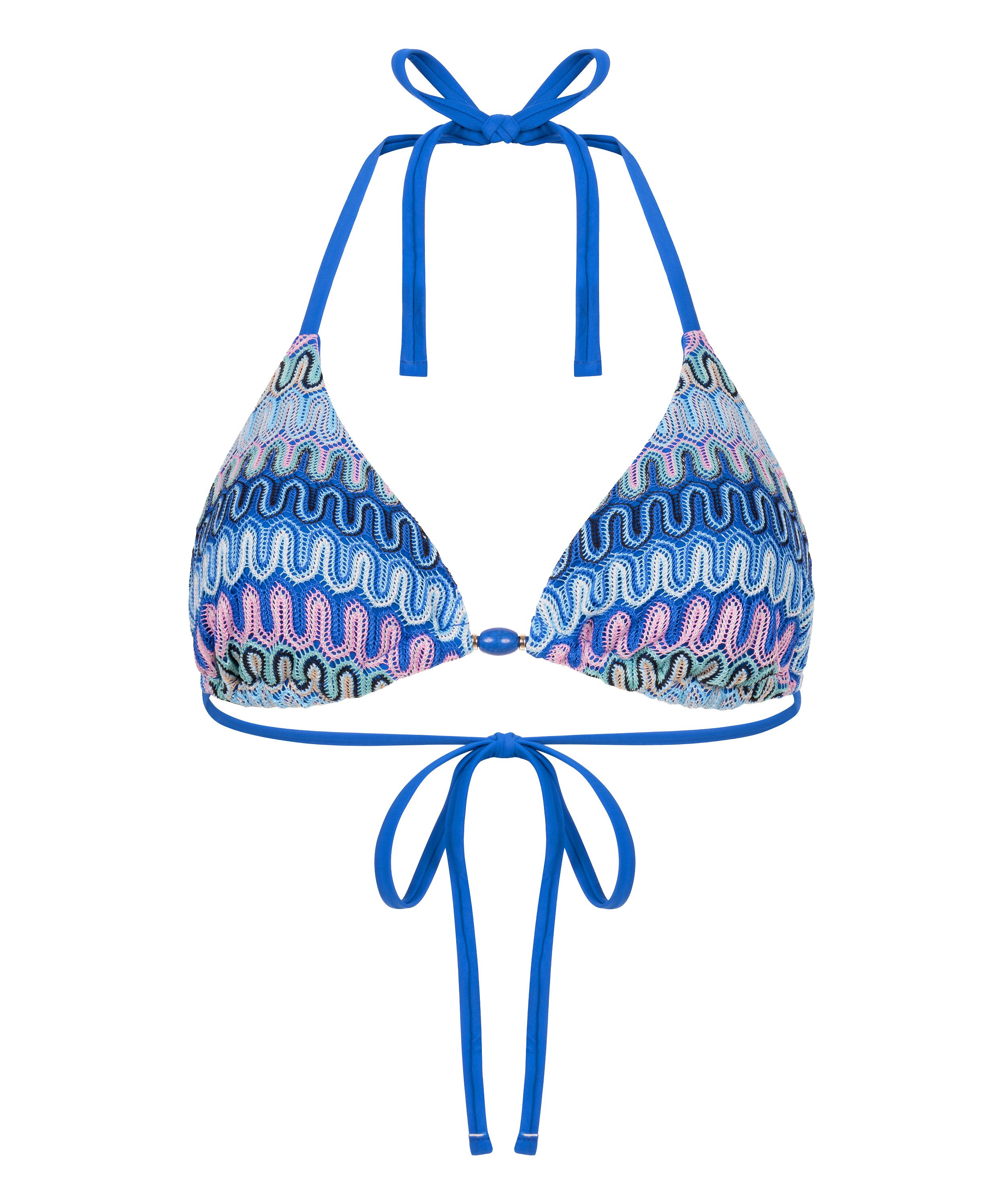 Haut de bikini triangle Cali, Bleu, main