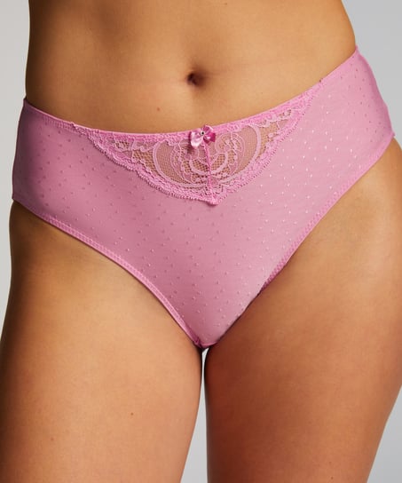 Slip taille haute Sophie, Rose