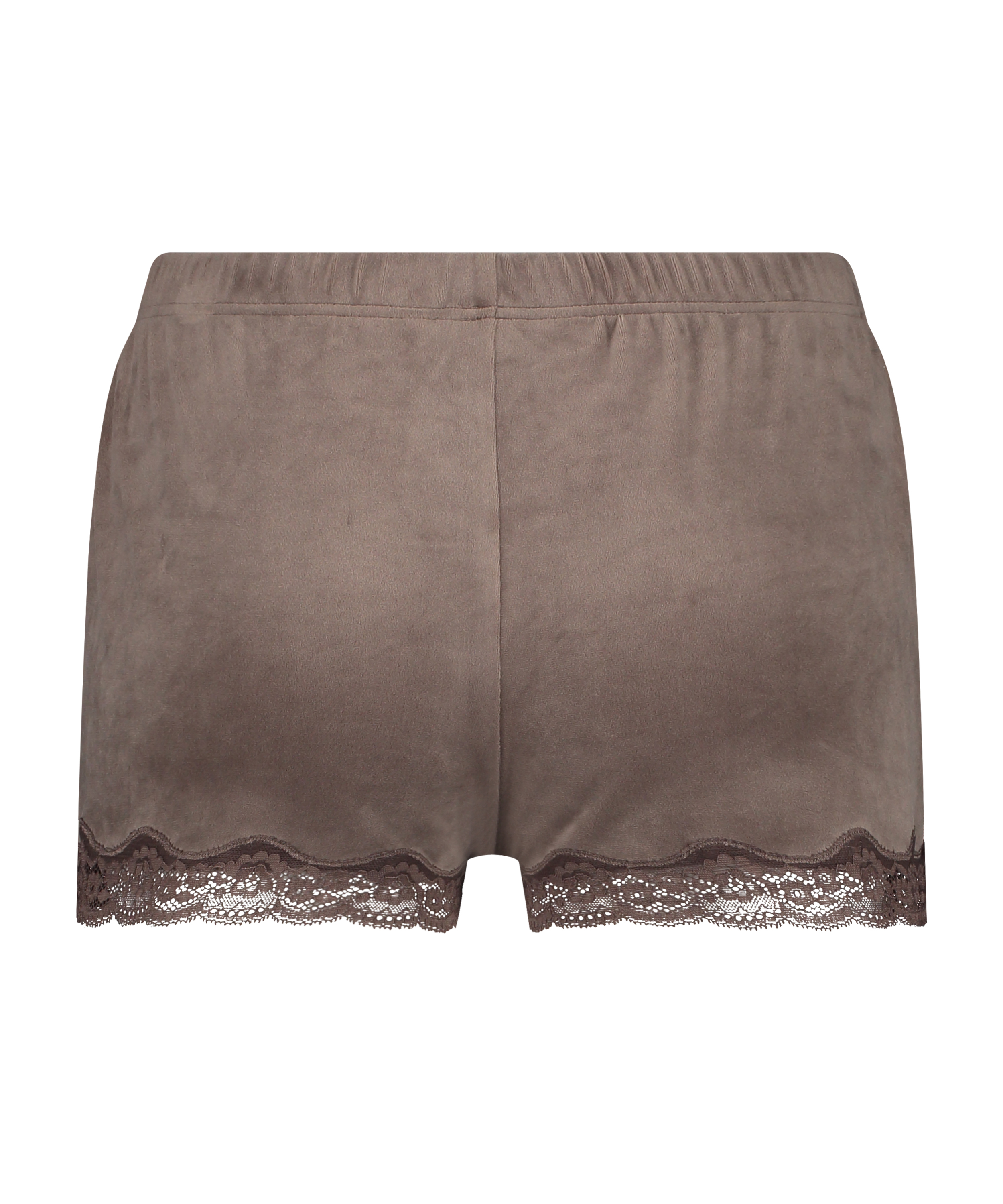 Shorts Velours Lace, Bruin, main