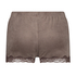 Shorts Velours Lace, Bruin