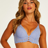 Voorgevormde longline beugel bh Chynna, Blauw