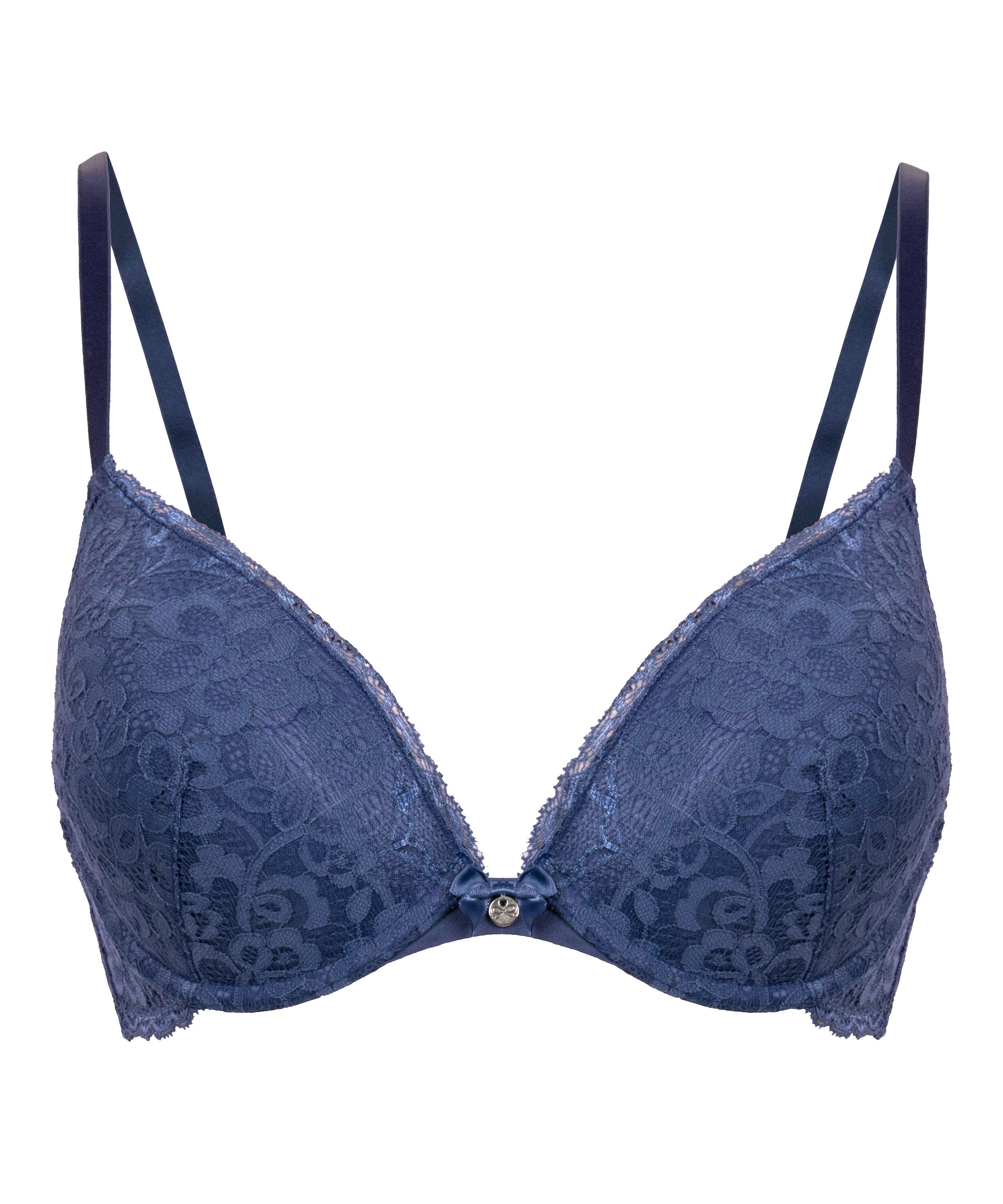 Voorgevormde push-up beugel bh Marine, Blauw