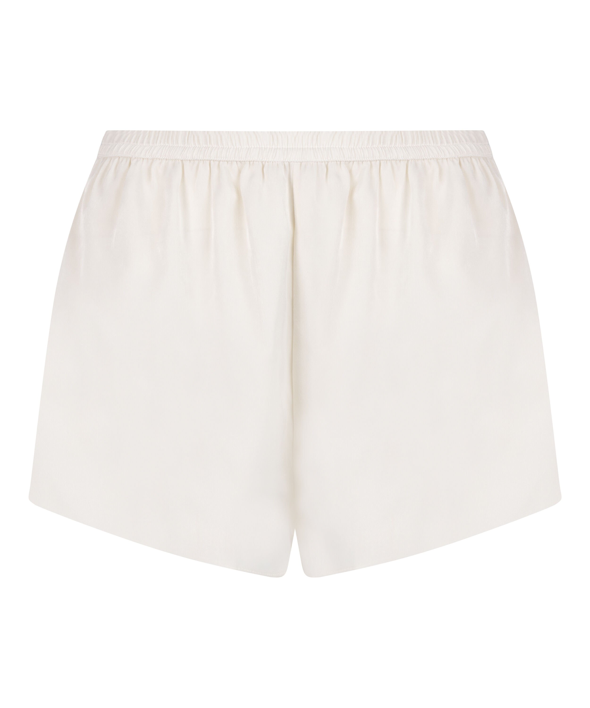 Minimal satijnen short, Wit