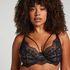Niet-voorgevormde beugel bh Daphne, Zwart