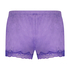 Shorts Velours Lace, Paars