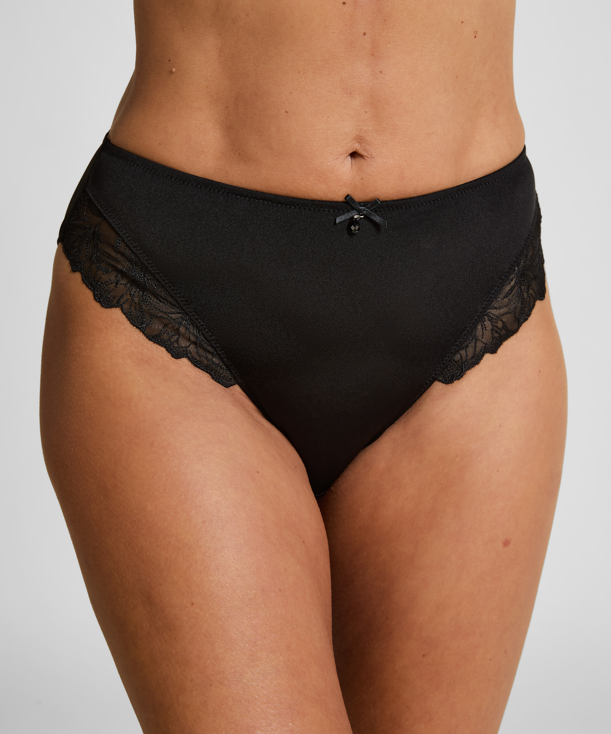 Rio-slip met hoge taille Lily, Zwart, main