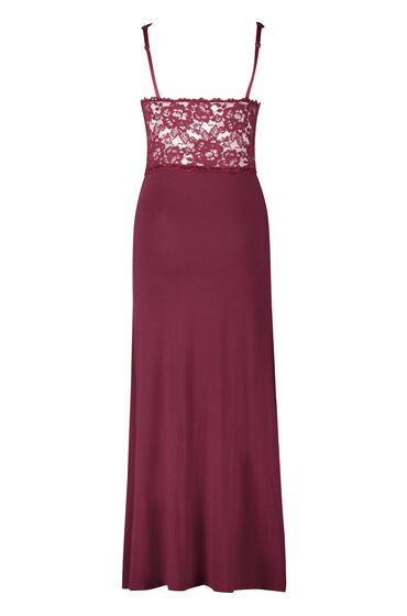 Hunkemöller Slipdress Nora Lace Long Paars, foto 2