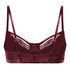 Soutien-gorge non rembourr&eacute; longline Avela, Rouge