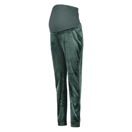 Zwangerschapsjoggingbroek Velours Shimmer, Groen