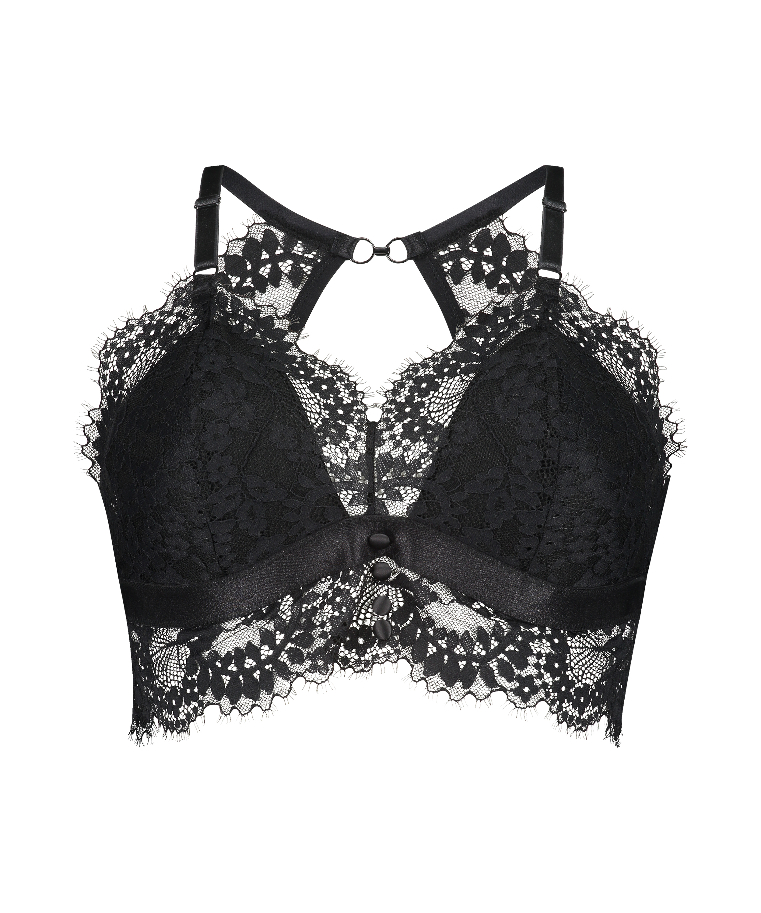 Bralette Olivia Curvy, Zwart, main