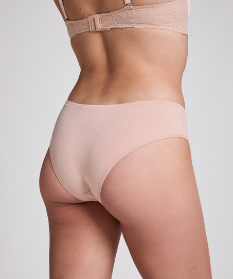 Slip Brésilien en Coton Kira, Beige