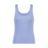 Jersey tank top, Blauw