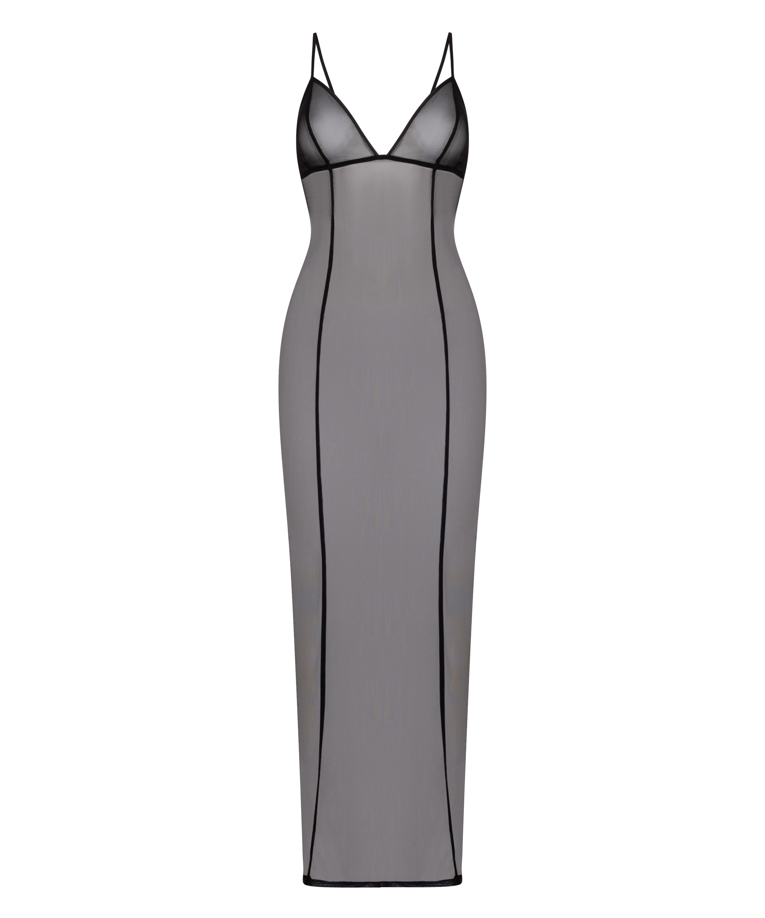 Slipdress Maxime, Zwart, main