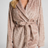 Badjas Fleece, Beige