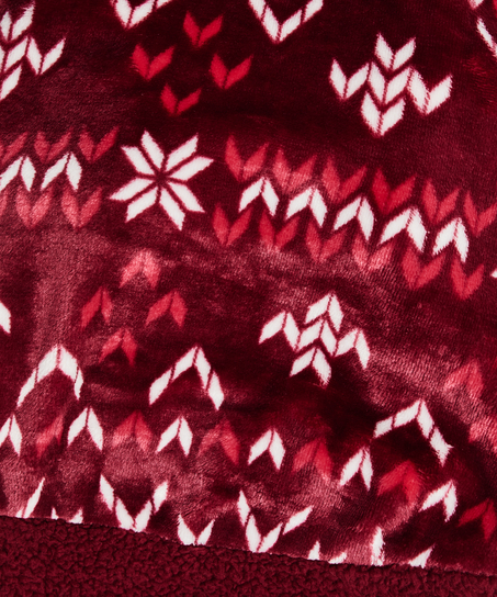 Fleece honden onesie, Rood