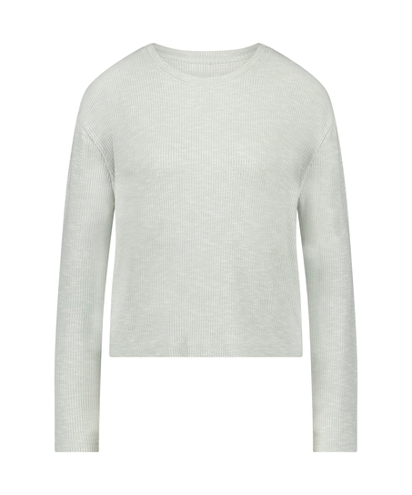 Haut de pyjama à manches longues, Vert