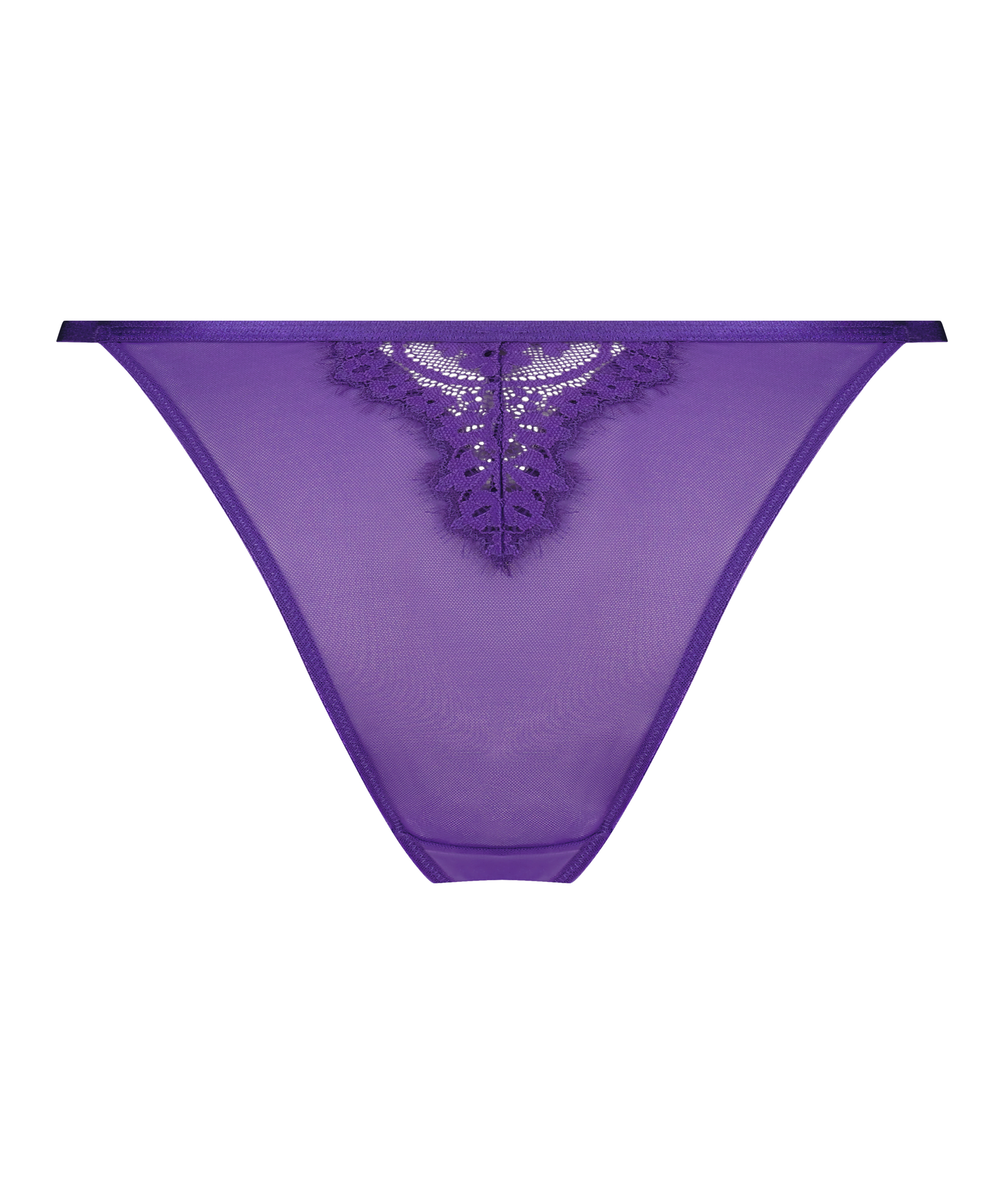 Slip br&eacute;silien Tia, Pourpre, main