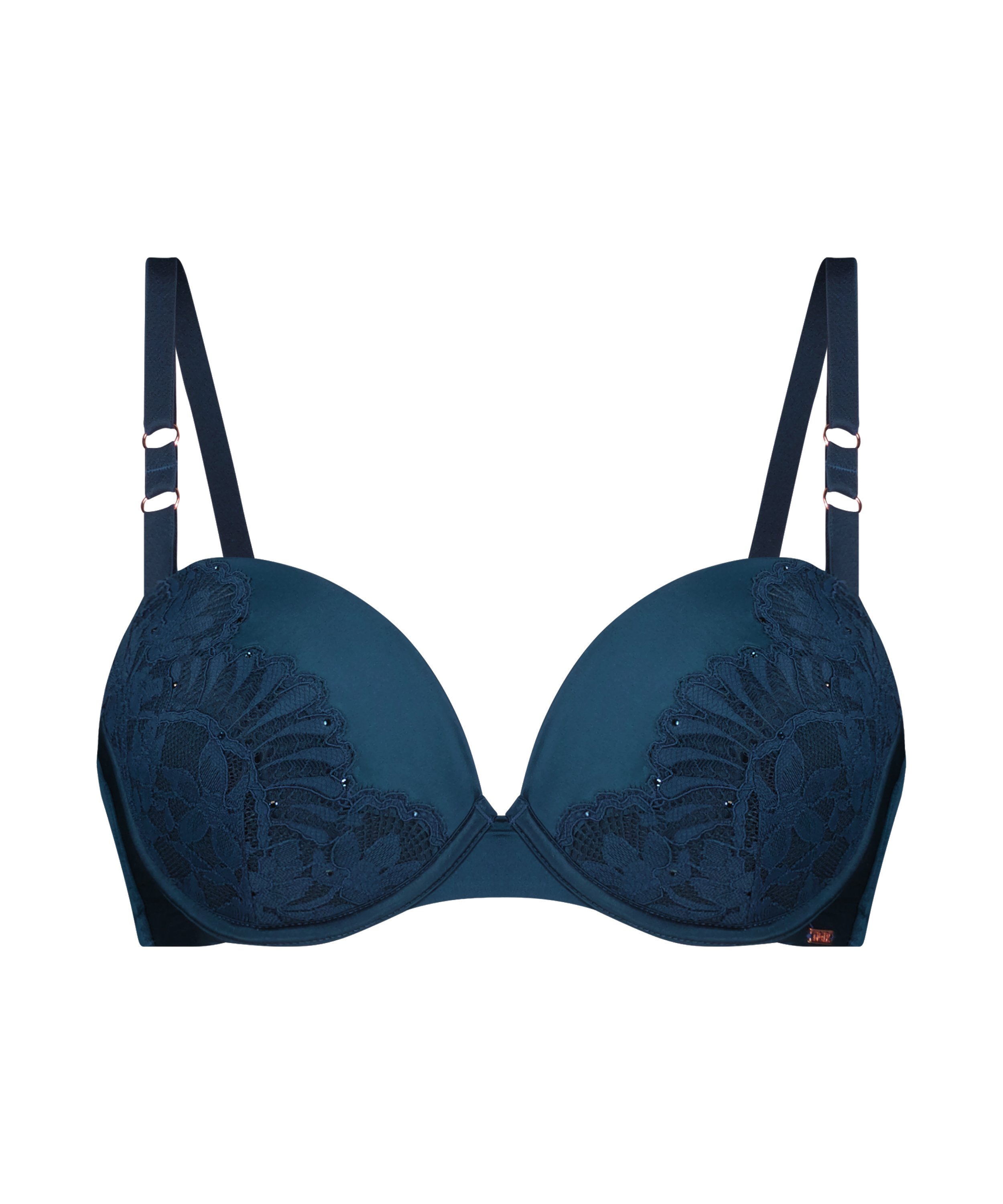 Soutien-gorge rembourré à armatures Josien, Bleu, main