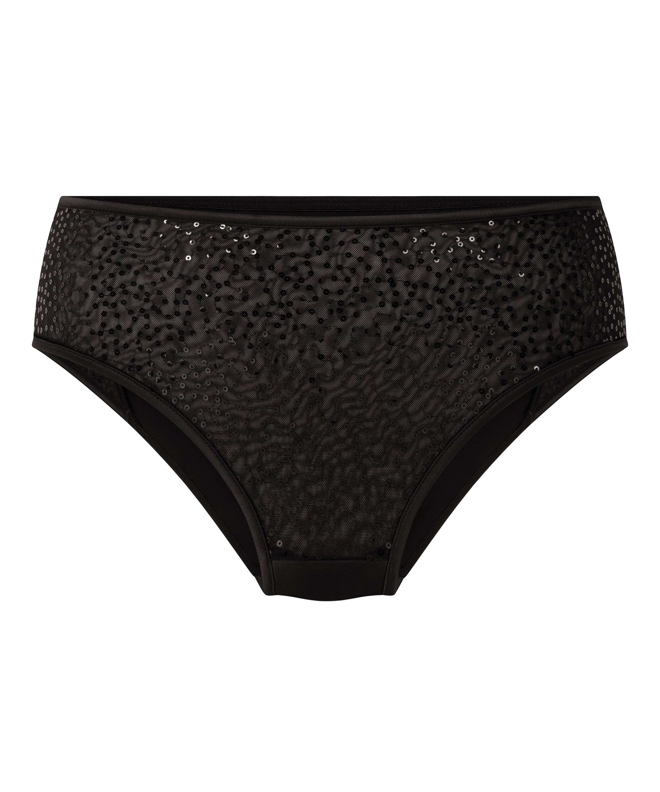Culotte br&eacute;silienne jambe et taille haute Elle, Noir