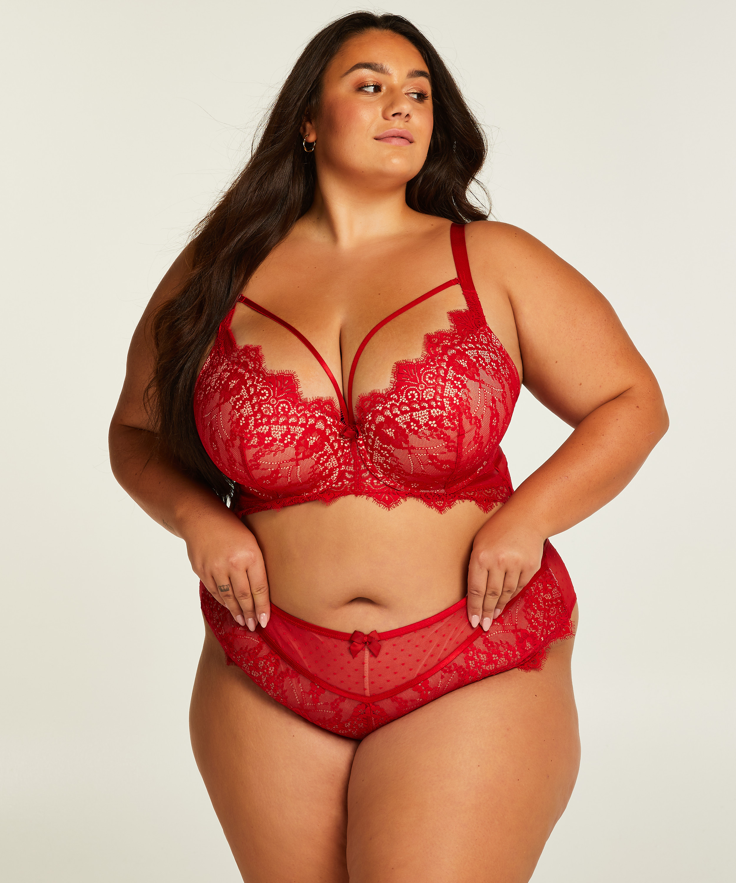 Soutien-gorge à armatures préformé longline Marilee, Rouge, main