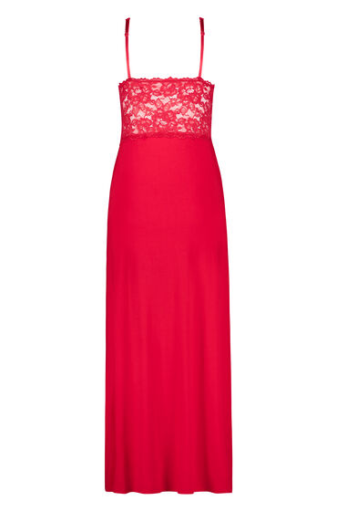 Hunkemöller Slipdress Nora Lace Long Rood, foto 2