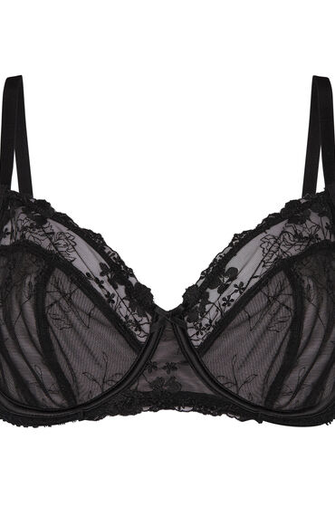 Hunkemöller Niet-Voorgevormde Beugel Bh Peonie Zwart, foto 3