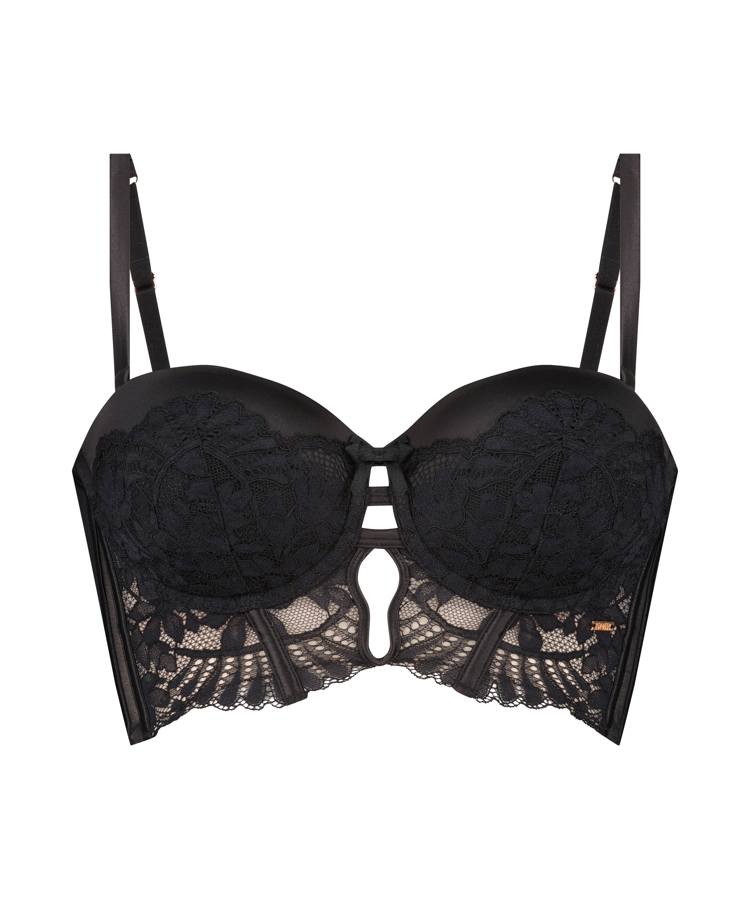Soutien-gorge à armatures préformé sans bretelles Jamie, Noir, main