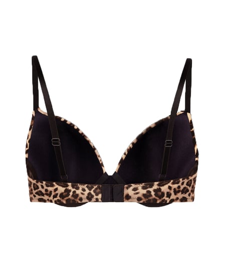 Soutien-gorge &agrave; armatures pr&eacute;form&eacute; Plunge, Brun