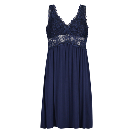 Slipdress Nora Lace, Blauw