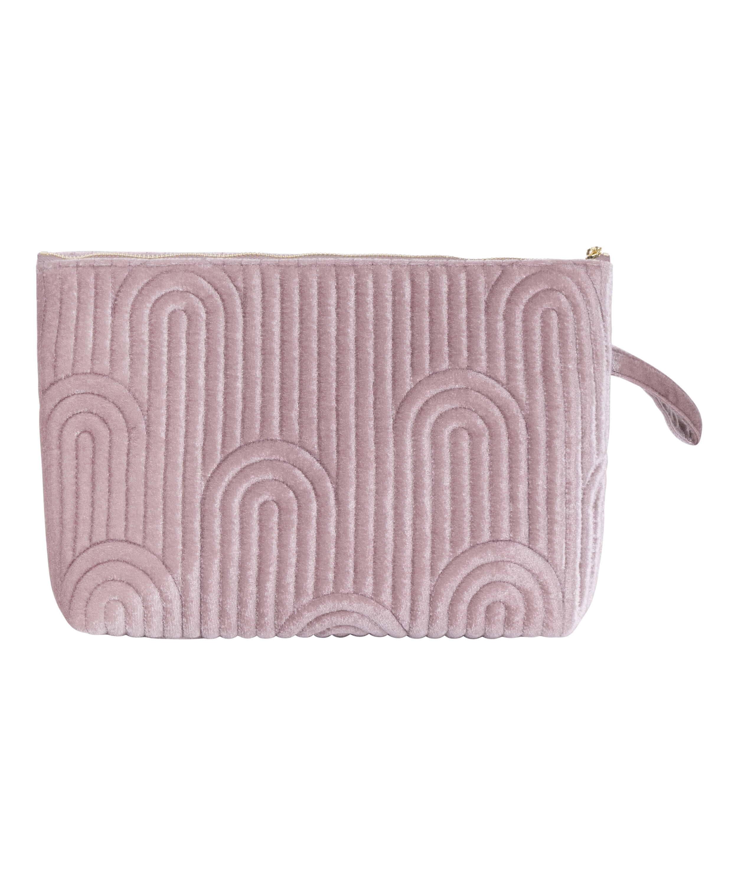 Grande trousse de maquillage en velours, Pourpre