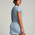 Nachthemd ronde hals, Blauw