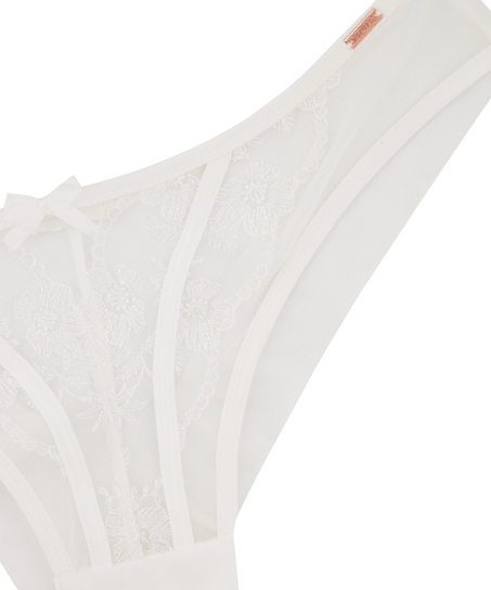Slip br&eacute;silien Steph, Blanc